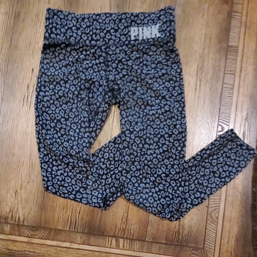 PINK leopard yoga pants